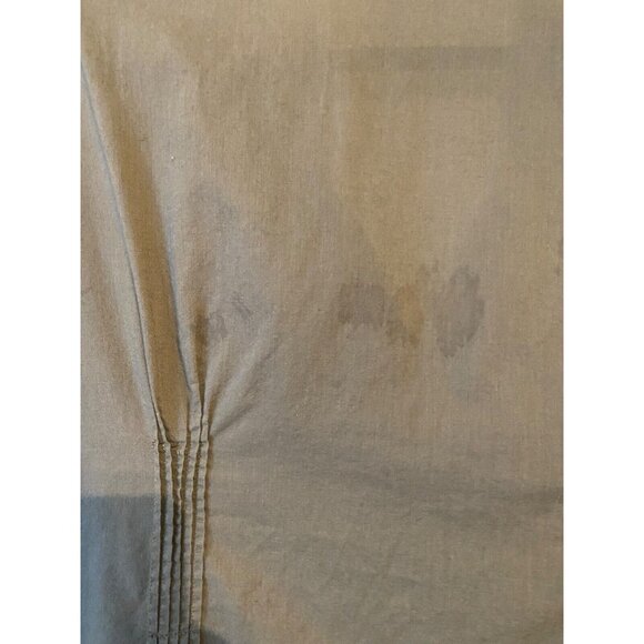 Mimi Maternity women Large Blouse Top Green‎ V-neck Hidden Side Zipper Flawed - Picture 10 of 10